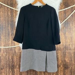 Kate Spade Caravelle Houndstooth Drop Waist Dress